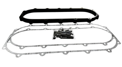 JackSpania Racing billet 0.5L plenum spacer plate for Skunk2 Ultra Street intake manifold on engine parts display