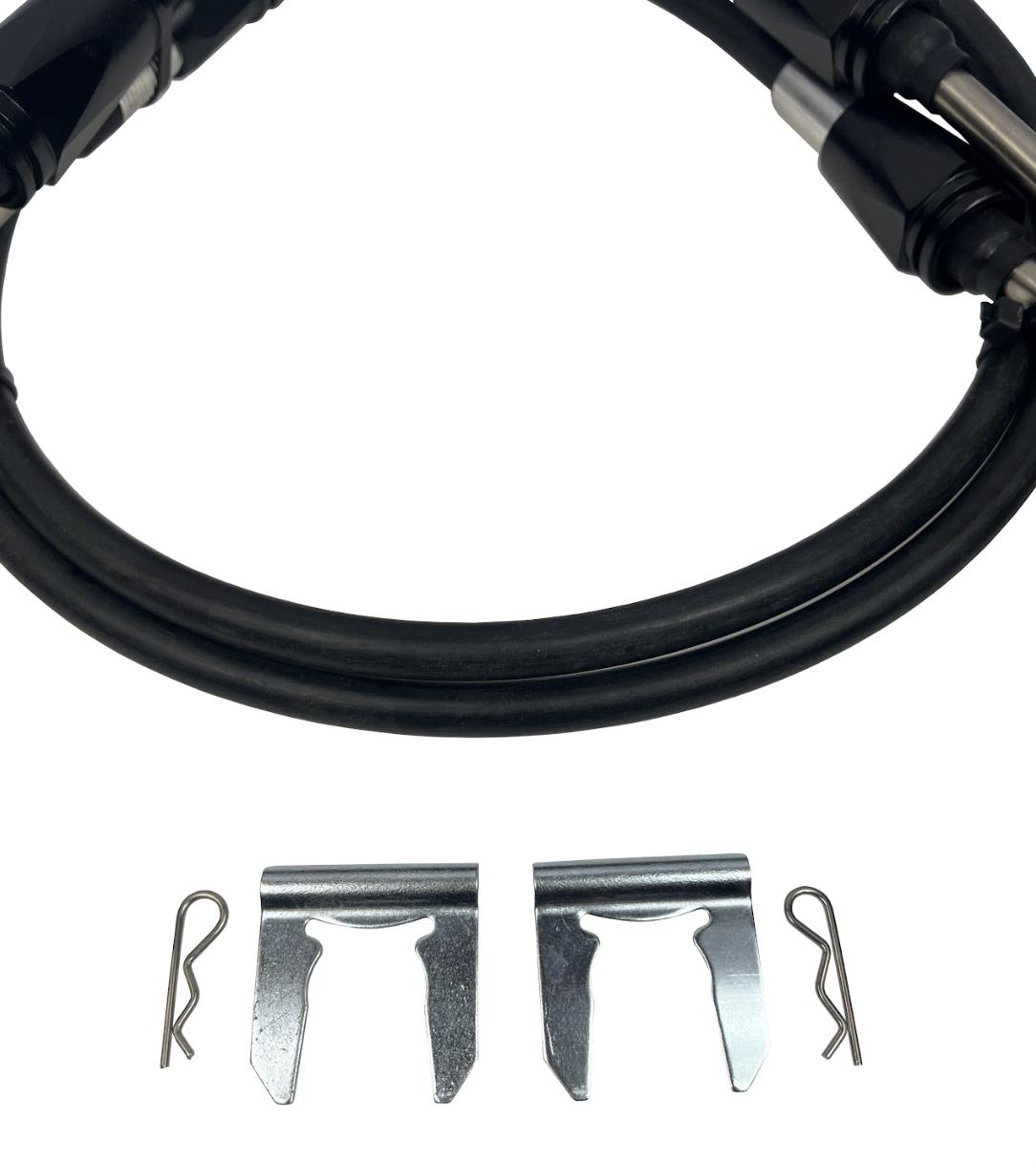 Heavy Duty Billet Race Spec Shifter Cables for 10th Gen Civic Si by JackSpania Racing, showing high-performance transmission parts.