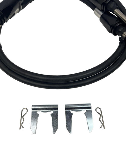 Heavy Duty Billet Race Spec Shifter Cables for 10th Gen Civic Si by JackSpania Racing, showing high-performance transmission parts.