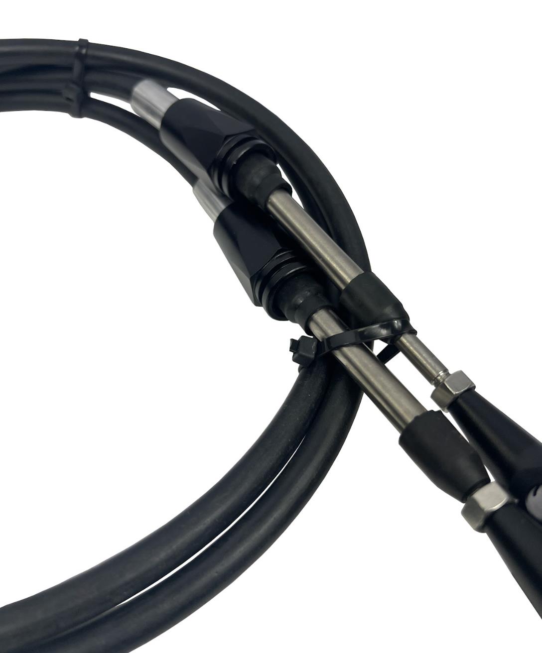 Heavy duty billet shifter cables for 10th Gen Civic Si by JackSpania Racing, designed for race-spec transmission performance.