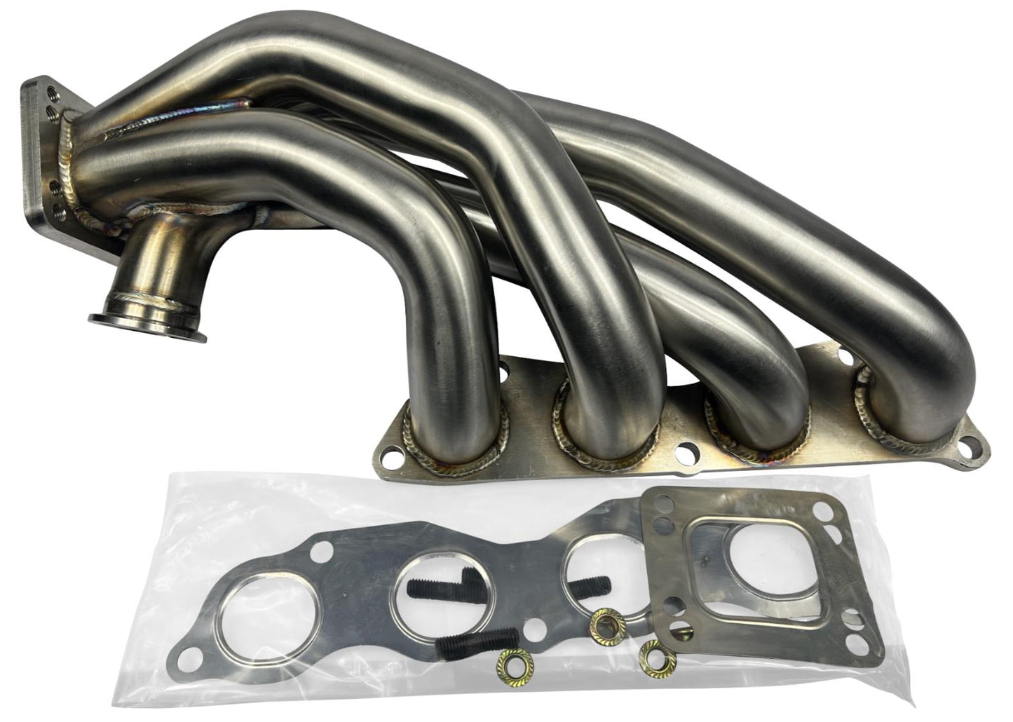 JackSpania Racing K Series Sidewinder manifold for K20 and K24 engines with 44mm T3 T4 turbo flange, suitable for K swap EG and EK.