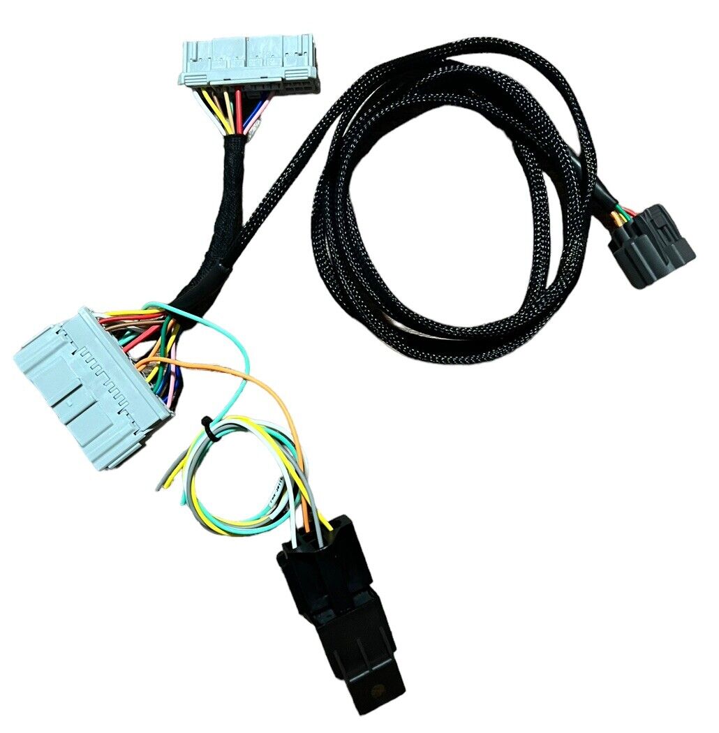 JackSpania Racing Civic K Series conversion swap harness for 01-05 Honda Civic engine tuning, with wiring and connectors visible.