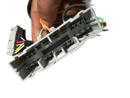 JackSpania Racing Civic K Series conversion swap harness for K Tuner, engine part with wiring connectors and components.