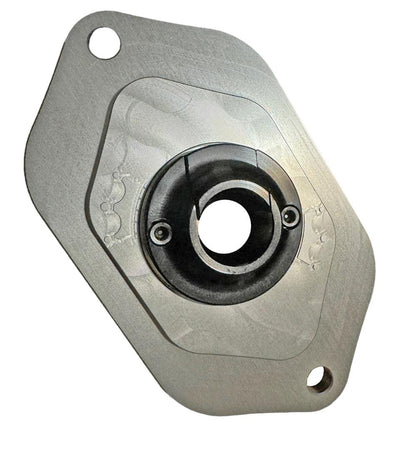 Billet aluminum block off plate for firewall engine harness on Honda Civic EK by JackSpania Racing.