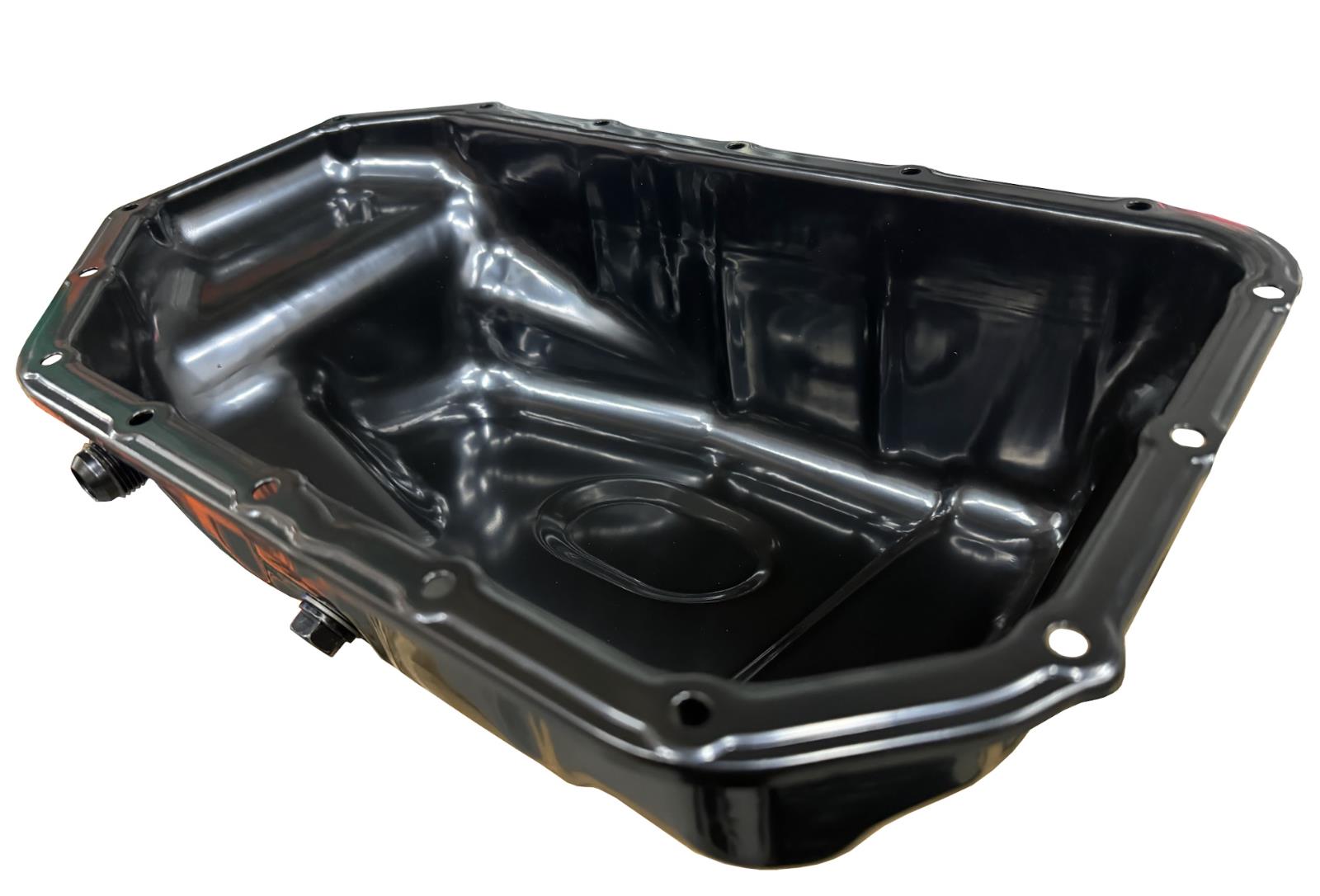JackSpania Racing K Series oil pan with 10AN fittings for Honda Acura K20 K24 engine swap, compatible with RSX, Civic EG, EK, DC2.
