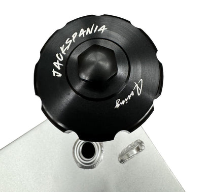 JackSpania Racing front mount fuel cell tank for Honda Acura Civic EG EK DC2 Integra, 2.2-gallon capacity, engine parts.