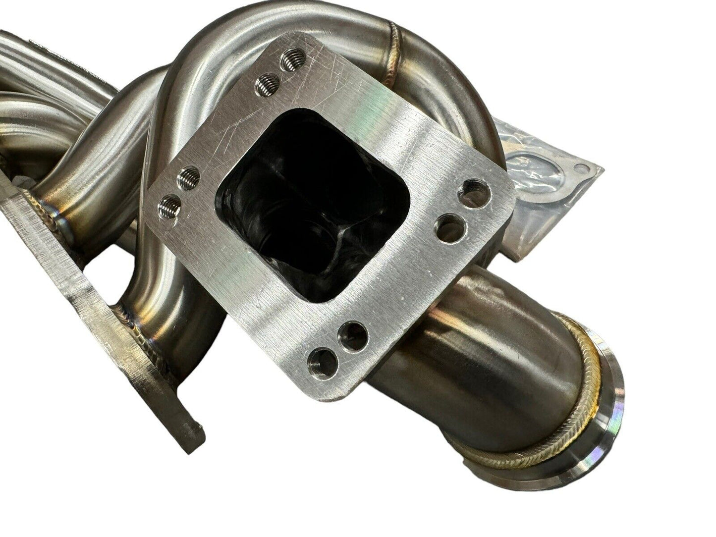 K20 K24 top mount T3 T4 60mm wastegate for turbo manifold by JackSpania Racing, suitable for AWD and FWD K Series engines.