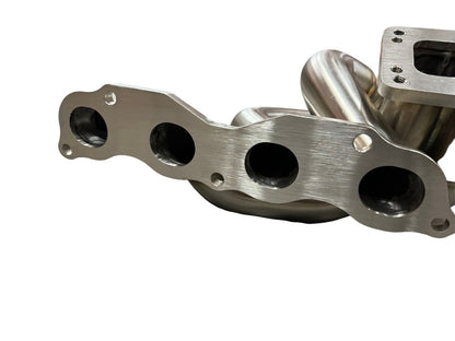 K20 K24 turbo manifold with T3 T4 wastegate for K Series K Swap, compatible with AWD and FWD turbo setups by JackSpania Racing