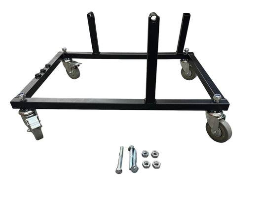 JackSpania Racing K Series K20 K24 engine cradle stand cart with locking swivel wheels for K swap engine parts.