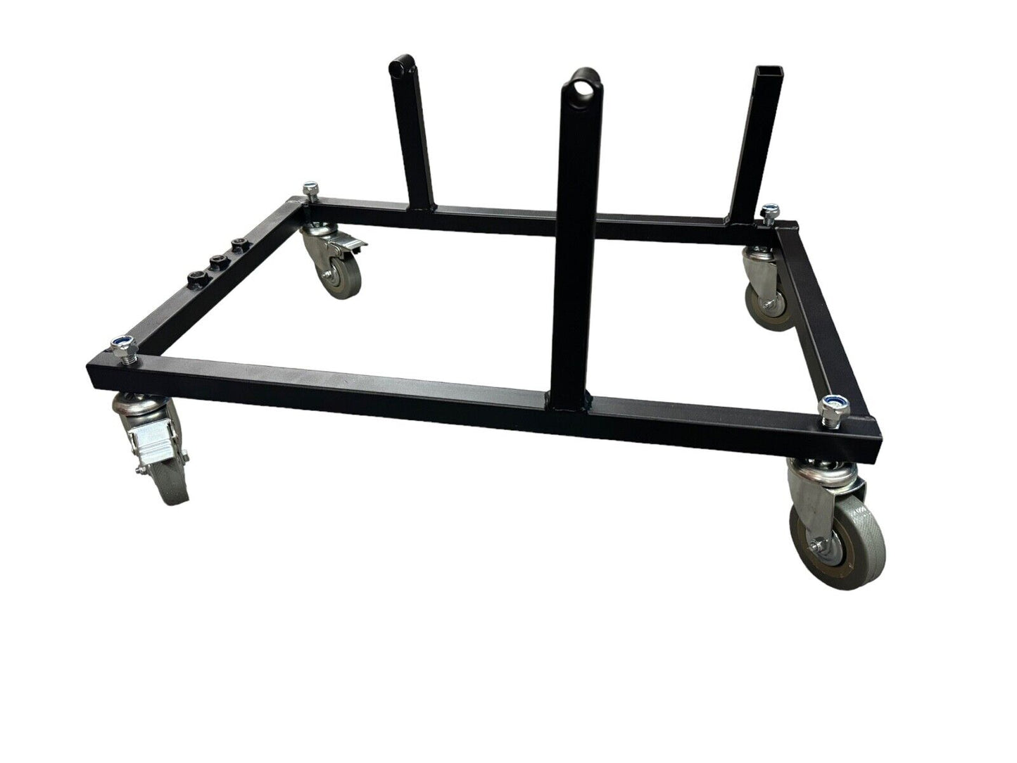 JackSpania Racing K Series K20 K24 engine cradle stand with locking swivel wheels and casters for K swap engine parts.