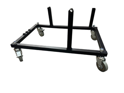 JackSpania Racing K Series K20 K24 engine cradle stand with locking swivel wheels and casters for K swap engine parts.