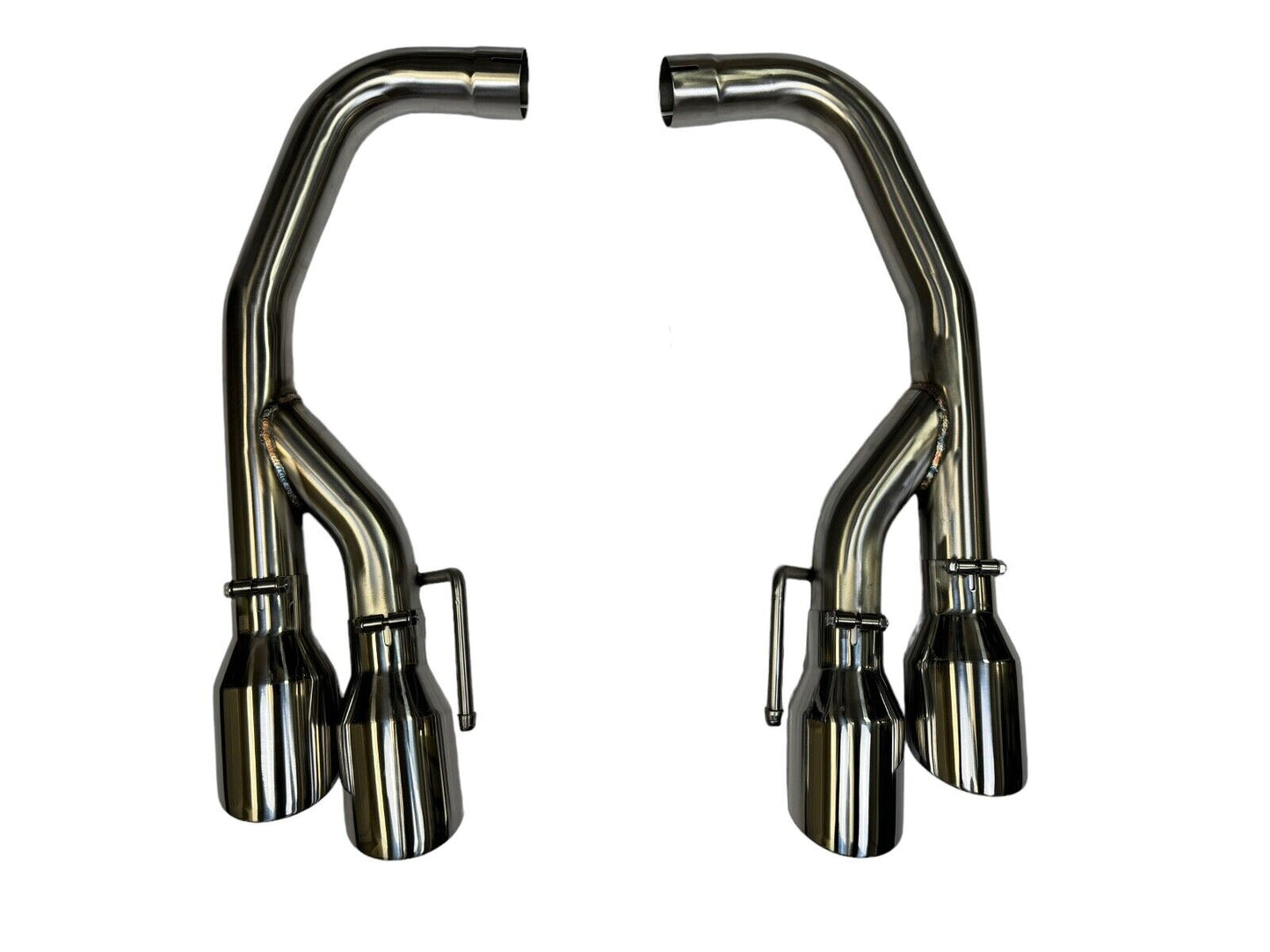 Quad Axle Back 2.5" Exhaust Pipe Kit For Ford Mustang GT 5.0 V8 Coyote 2018-2023 - JackSpania Racing