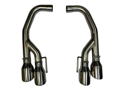 Quad Axle Back 2.5" Exhaust Pipe Kit For Ford Mustang GT 5.0 V8 Coyote 2018-2023 - JackSpania Racing