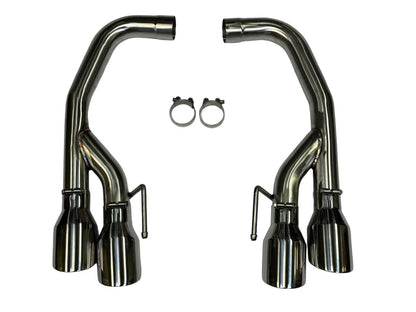 Quad Axle Back 2.5" Exhaust Pipe Kit For Ford Mustang GT 5.0 V8 Coyote 2018-2023 - JackSpania Racing