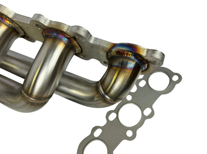 JackSpania Racing RB20 RB25 RB26 T4 top mount turbo manifold for Nissan GTR, 44mm twin scroll exhaust part, durable steel construction