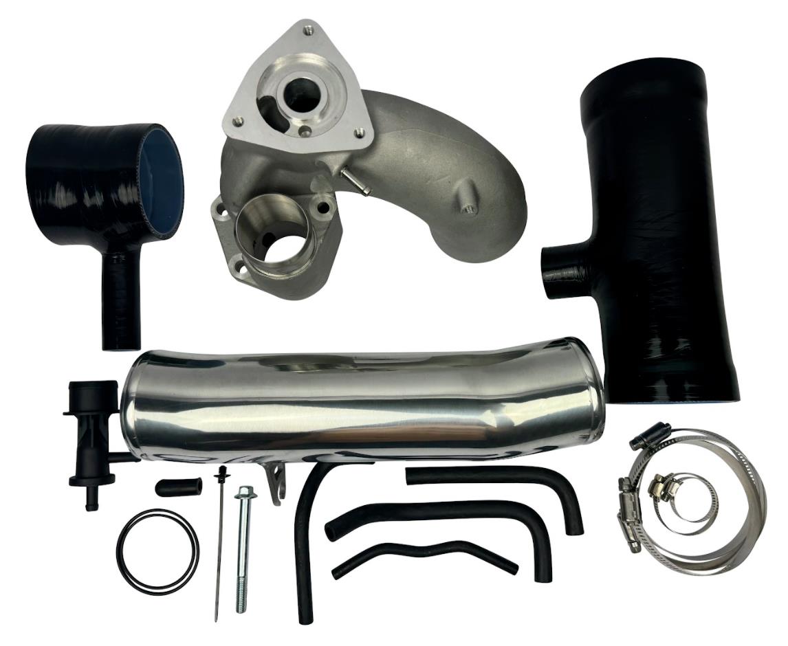 High flow turbo inlet pipe for Honda Civic 1.5T 2016-2021, stainless steel engine part from JackSpania Racing.