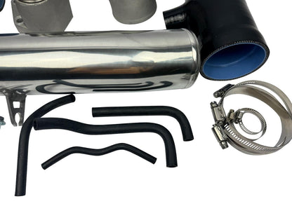 High flow turbo inlet pipe for Honda Civic 1.5T 2016-2021 by JackSpania Racing, made of durable 304 stainless steel.