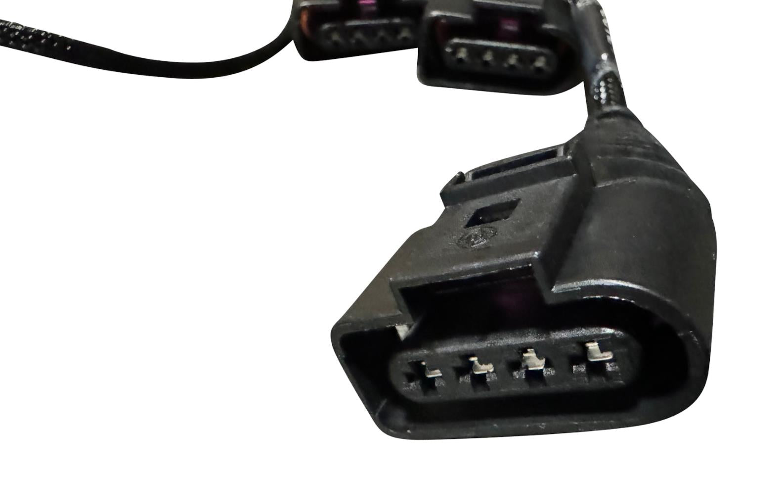 Red top coil conversion harness for SR20DET engine by JackSpania Racing, designed for VW and Audi R8 coil packs.