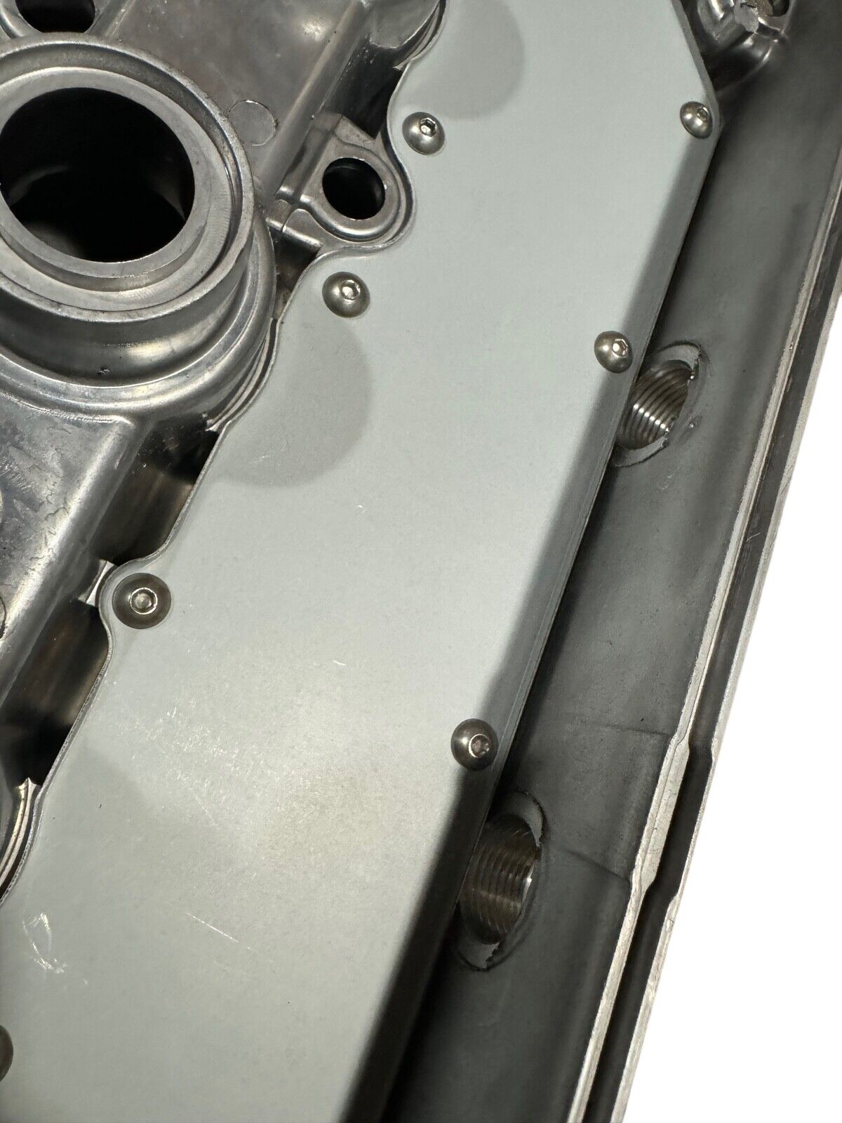 JackSpania Racing B Series Vented Valve Cover Baffle for Honda Acura B16 B18 DOHC Vtec with AN10 fitting, engine part component.