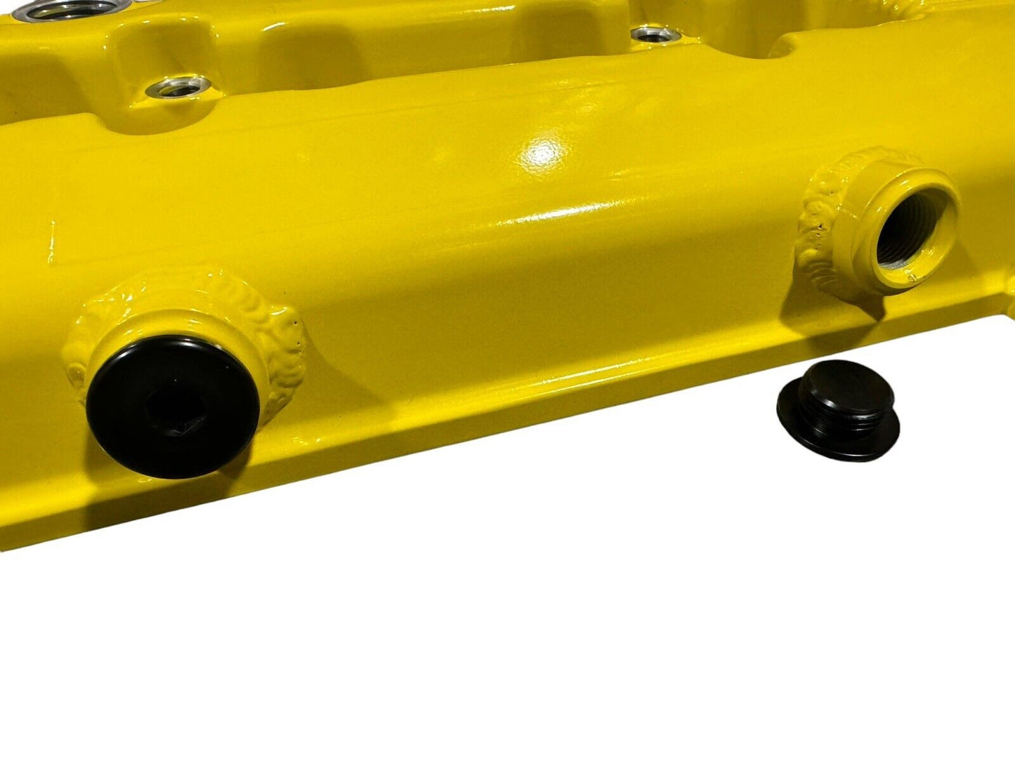JackSpania Racing B Series vented valve cover baffle for Honda B16 B18 VTEC engines, AN10 fitting, engine parts.