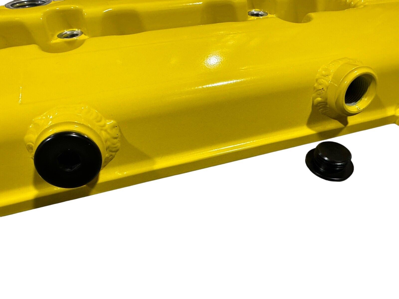 JackSpania Racing B Series vented valve cover baffle for Honda B16 B18 VTEC engines, AN10 fitting, engine parts.