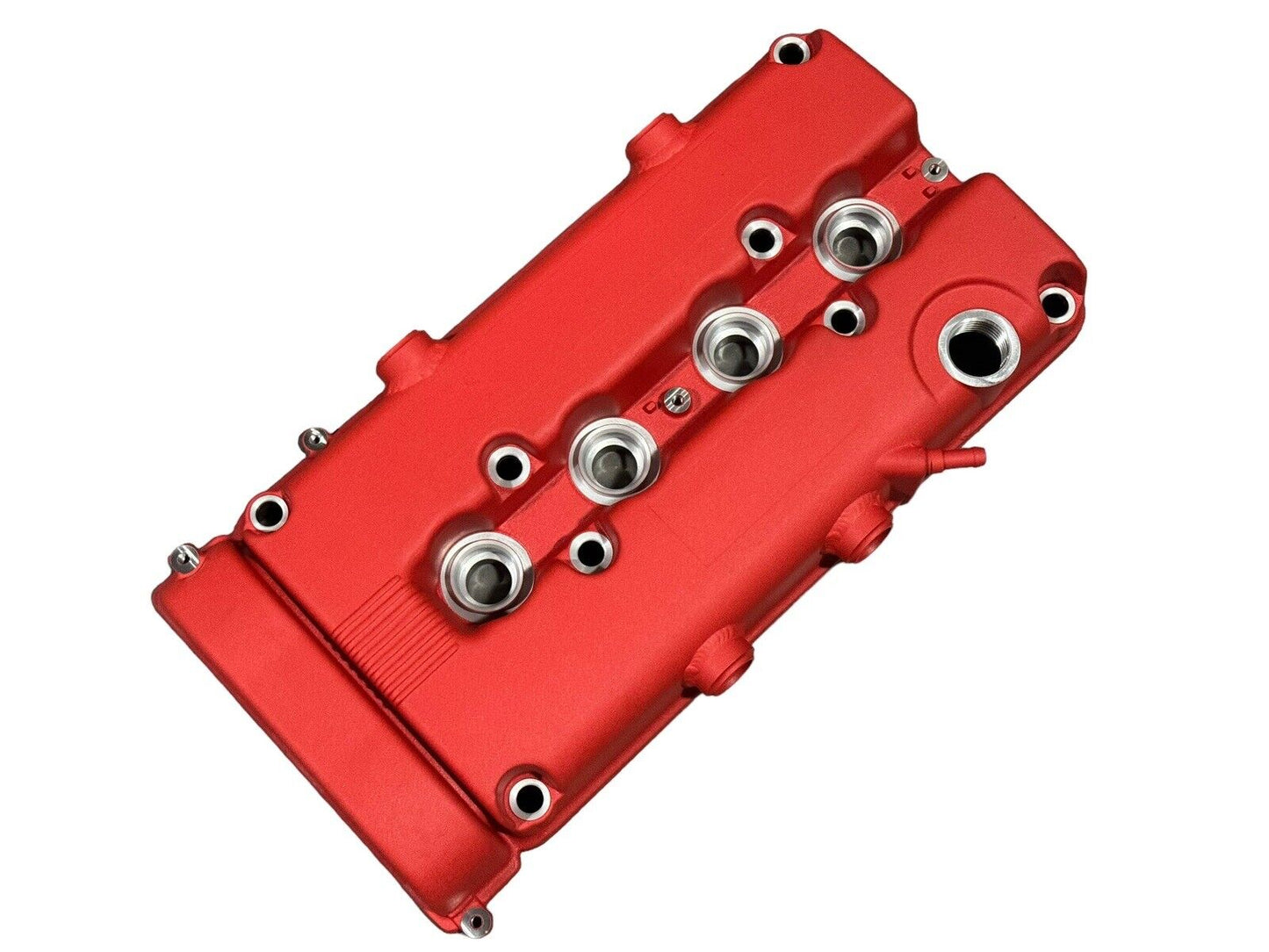 JackSpania Racing B Series vented valve cover baffle for Honda B16 B18 VTEC engines, featuring AN10 fitting and durable construction.