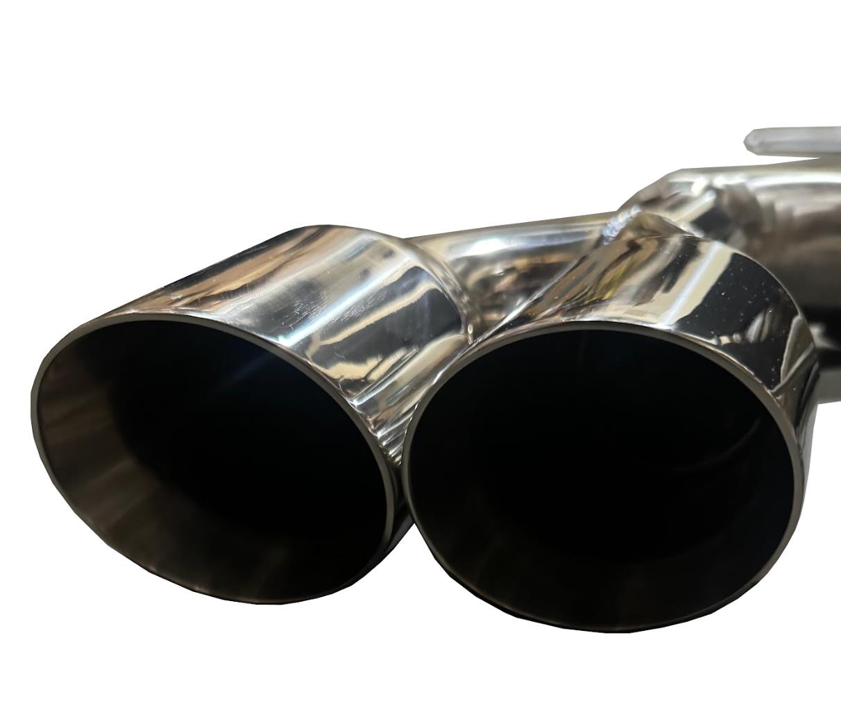 JackSpania Racing axle back delete exhaust for Chevy GMC Avalanche Tahoe Suburban Yukon 5.3L, stainless steel, rear exhaust system