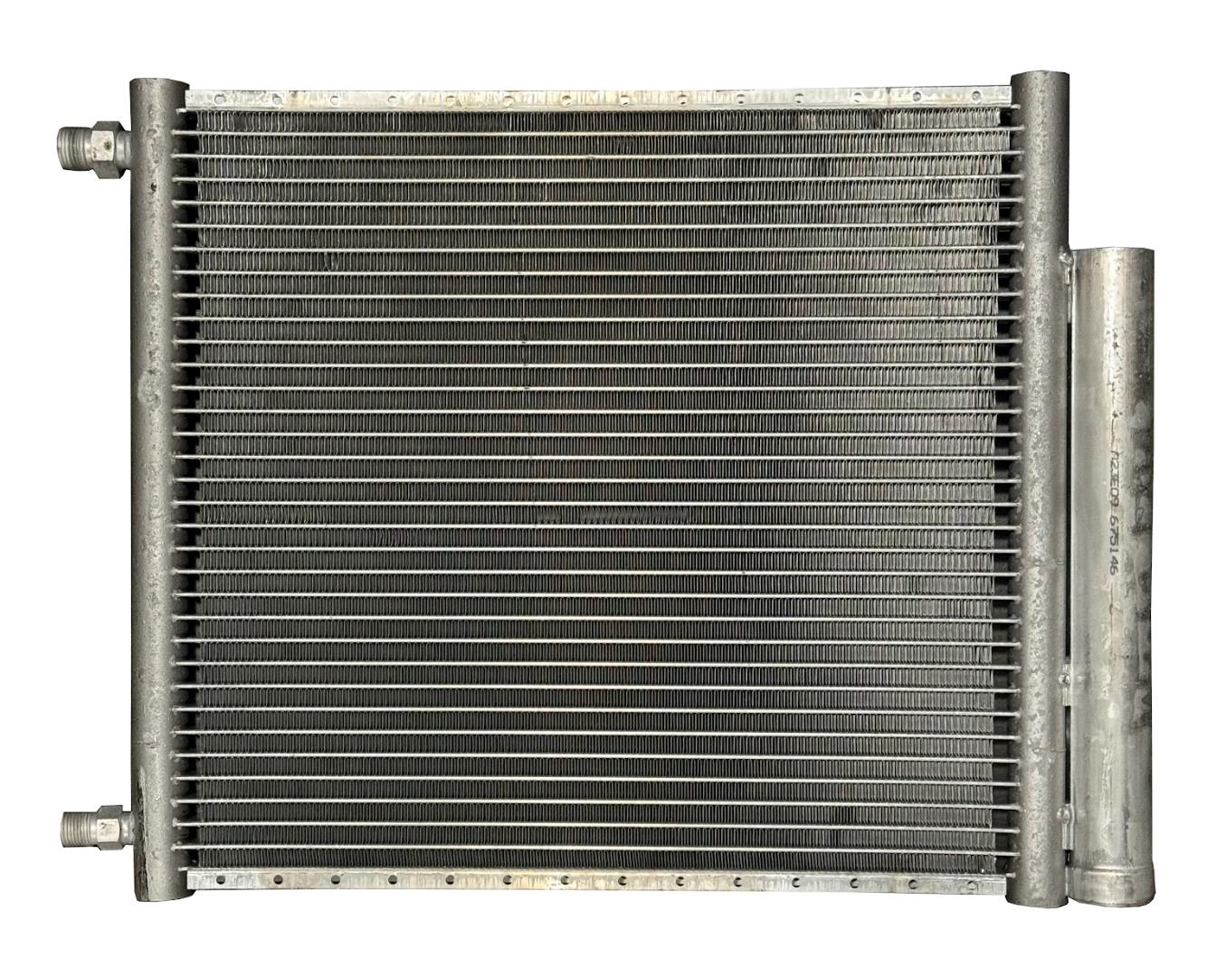 JackSpania Racing AC universal air conditioner condenser with built-in drier, 16x14 inch parallel flow engine part