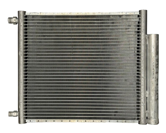 JackSpania Racing AC universal air conditioner condenser with built-in drier, 16x14 inch parallel flow engine part