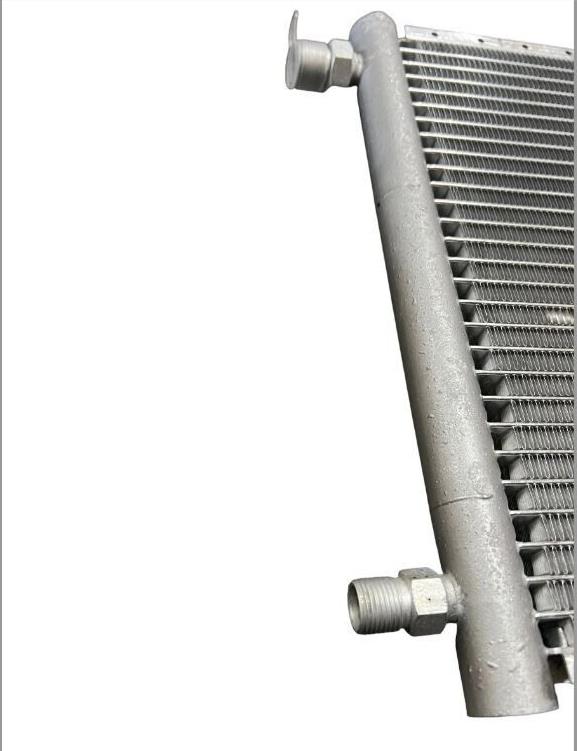 JackSpania Racing AC universal air conditioner condenser with built-in drier, 16 x 14 inches, designed for engine cooling systems.