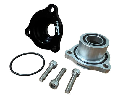 JackSpania Racing blow off valve for VW Audi MK7, Golf R, Jetta MK3, TTS, S3, RS3, Q5 engine models, compact and durable.
