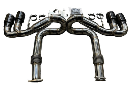 JackSpania Racing exhaust for Chevrolet Corvette C8 2020+ 6.2L V8, 3-inch muffler pipe, 2M catback system, automotive exhaust part.