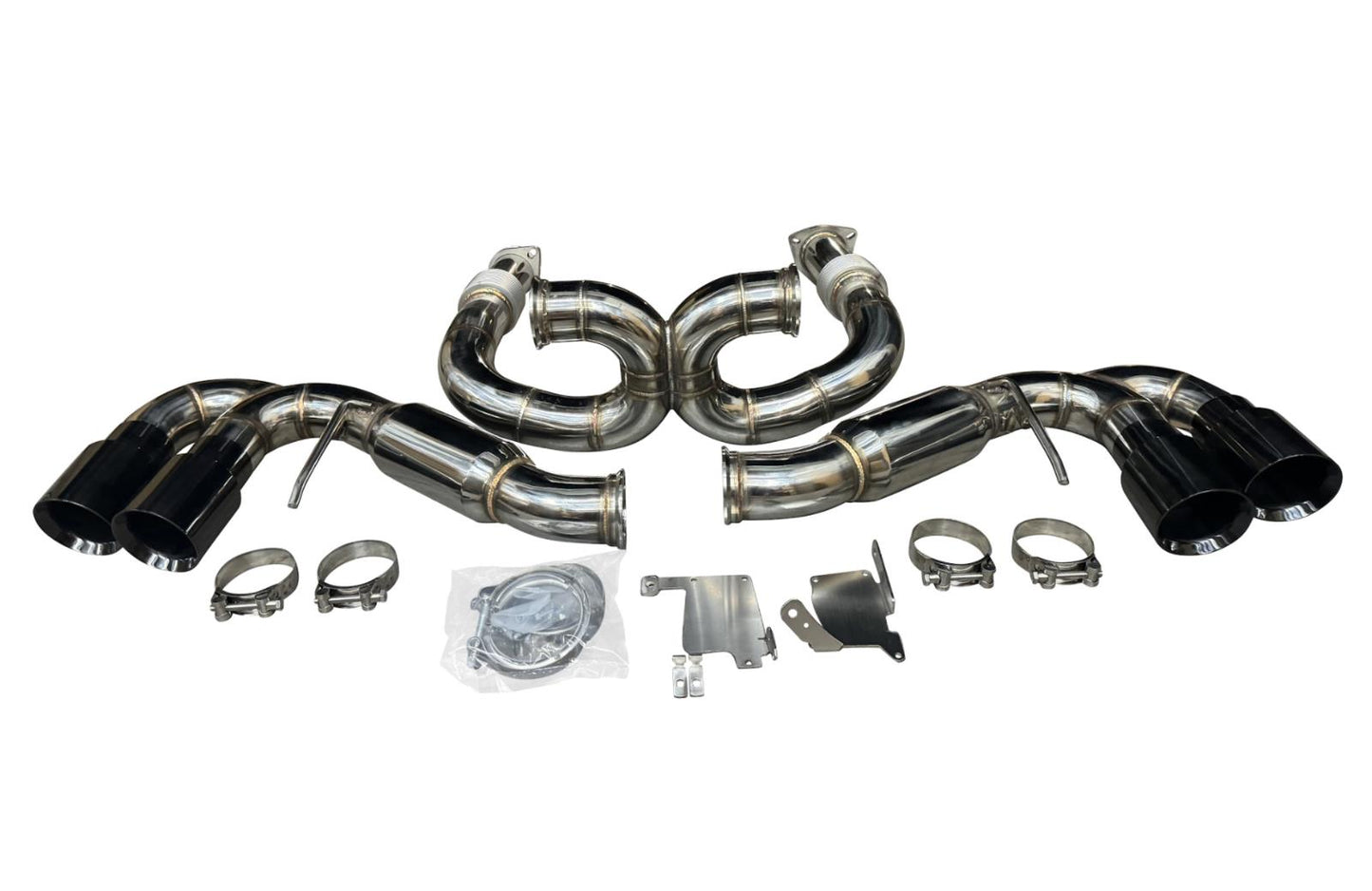 JackSpania Racing exhaust pipe for Chevrolet Corvette C8 2020+ 6.2L V8, 3-inch muffler pipe, catback exhaust system.