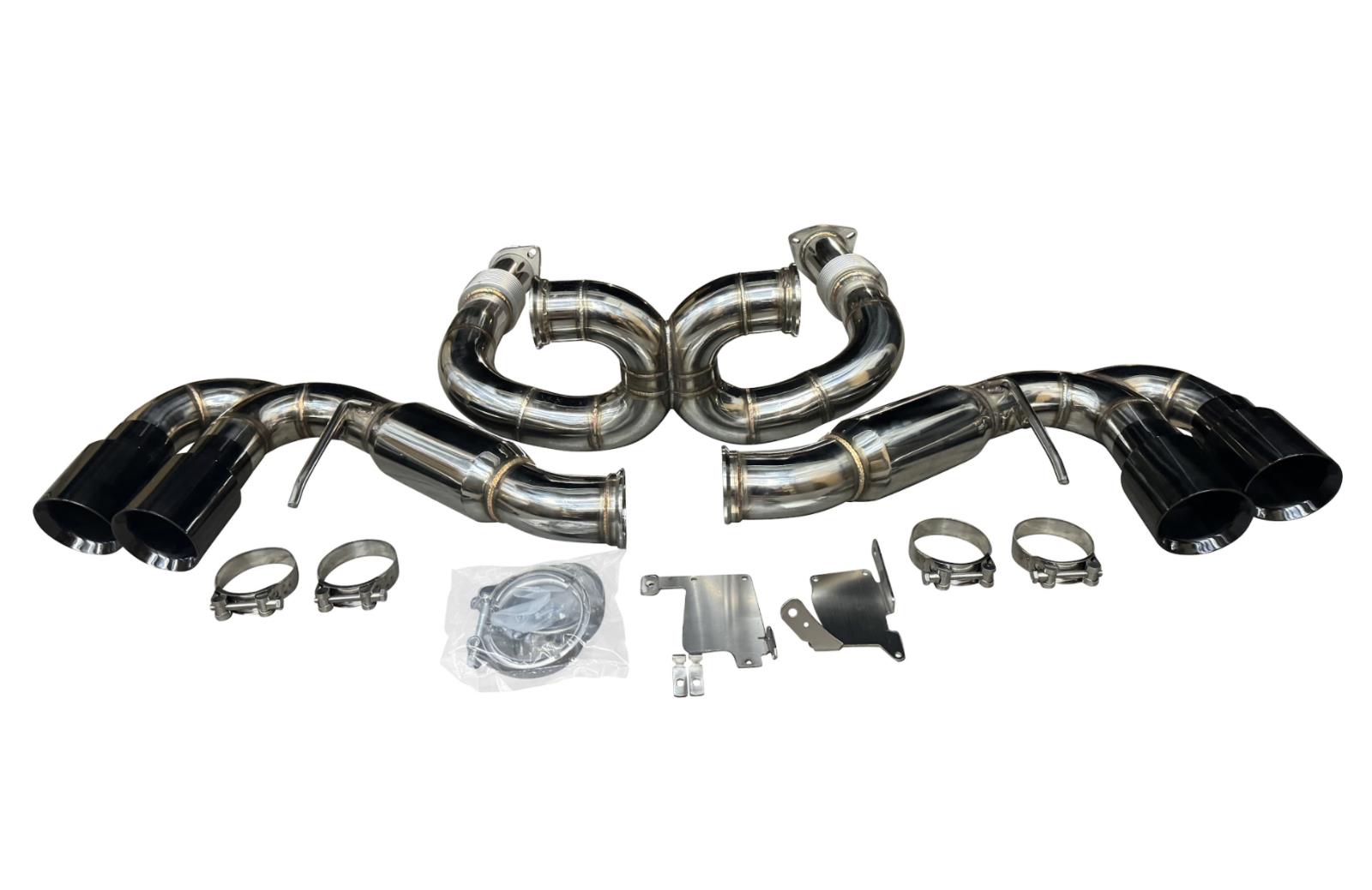 JackSpania Racing exhaust pipe for Chevrolet Corvette C8 2020+ 6.2L V8, 3-inch muffler pipe, catback exhaust system.