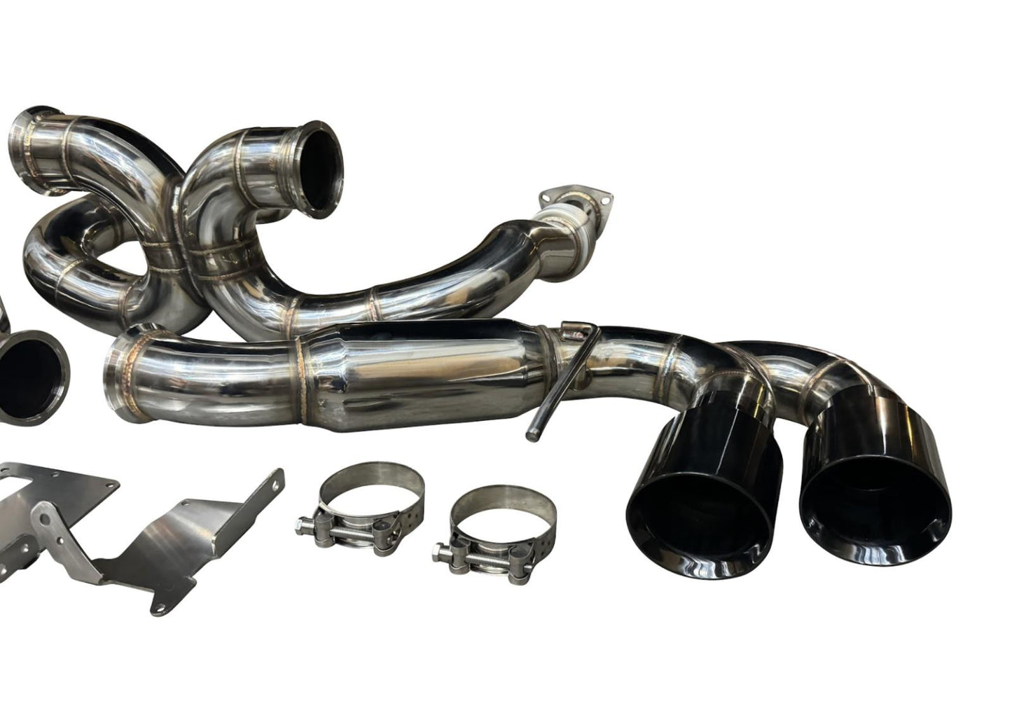 JackSpania Racing exhaust pipe for Chevrolet Corvette C8 2020+ 6.2L V8, 3-inch muffler pipe, catback exhaust parts.