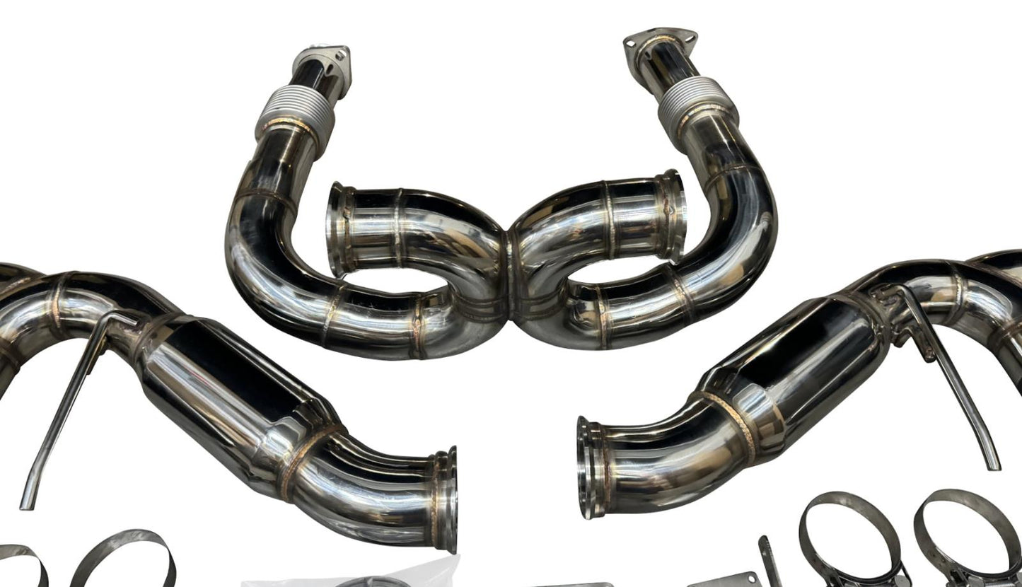 JackSpania Racing exhaust pipe for Chevrolet Corvette C8 2020+ 6.2L V8, 3-inch muffler pipe, catback exhaust system.