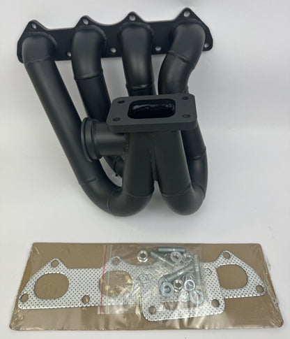 B Series T3 Top Mount Turbo Manifold GSR B16 B18 B20 44mm Ceramic Coated EG EK - JackSpania Racing