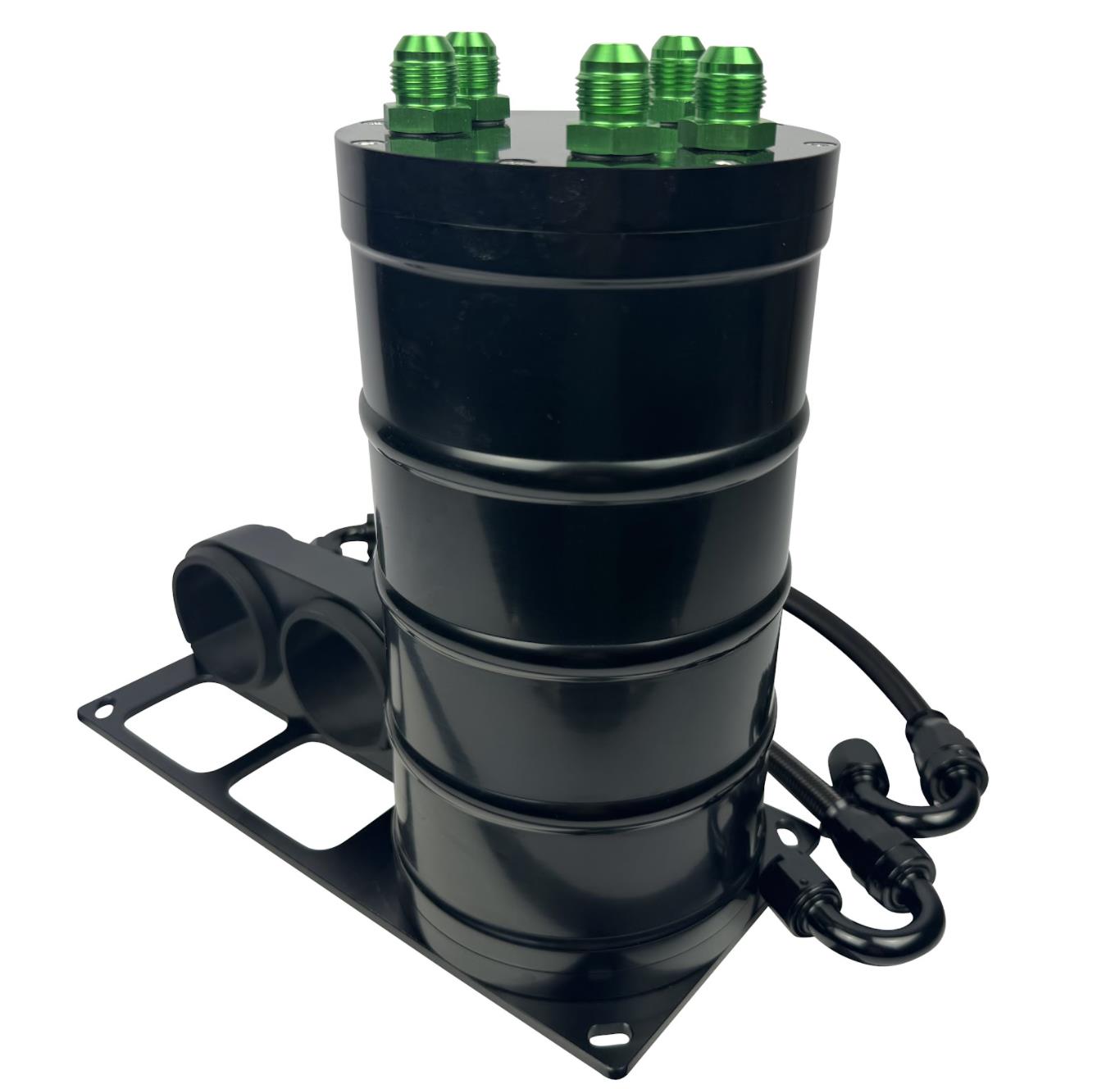 Dual External Fuel Surge Tank 1.5L Canister 6AN Supports 1500HP For Bosch 044 - JackSpania Racing