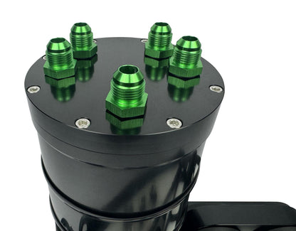 Dual External Fuel Surge Tank 1.5L Canister 6AN Supports 1500HP For Bosch 044 - JackSpania Racing