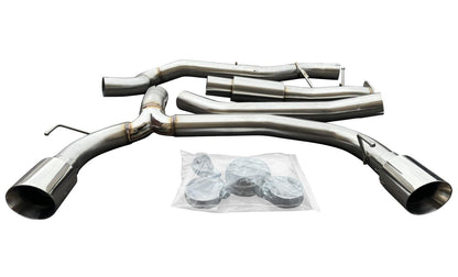 JackSpania Racing catback exhaust for Ford Bronco 2.3L and 2.7L turbo, dual wall axle back delete exhaust system.