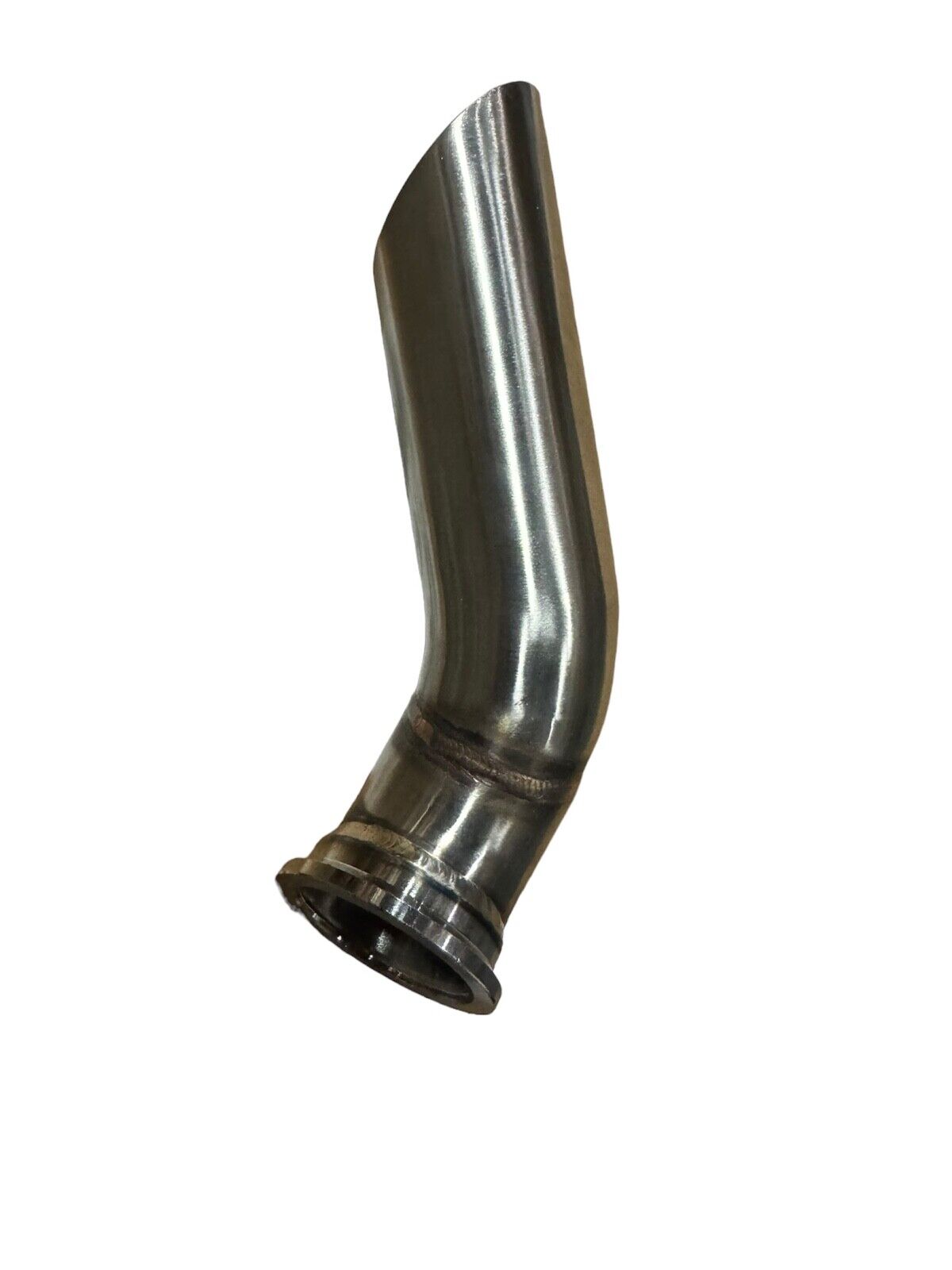 SS304 stainless steel wastegate dump tube by JackSpania Racing, compatible with TiAL fitment, available in 38mm, 44mm, and 60mm sizes.