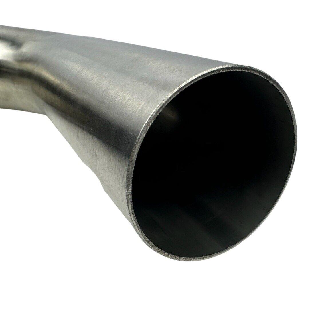 SS304 stainless steel wastegate dump tube in 38mm, 44mm, or 60mm sizes for TiAL fitment, designed for engine performance.
