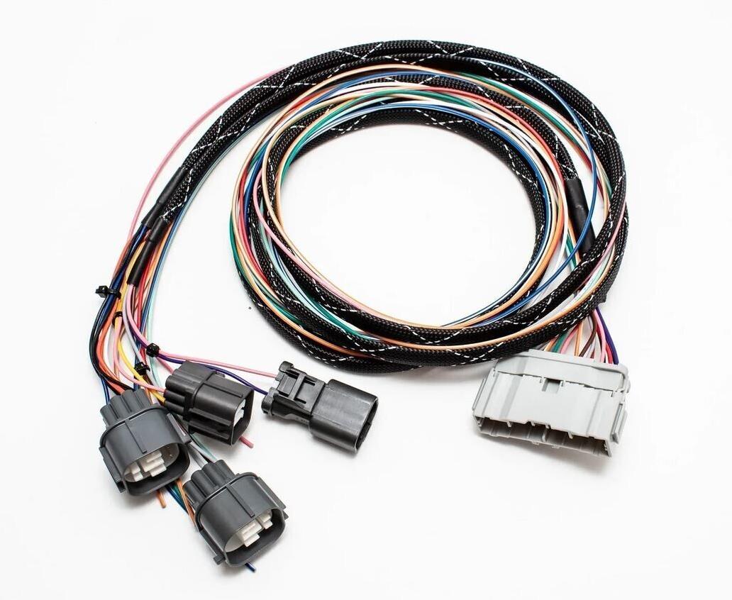 JackSpania Racing B Series OBD1 Subharness for 92-93 GSR Integra engine wiring, detailed view of automotive engine parts.