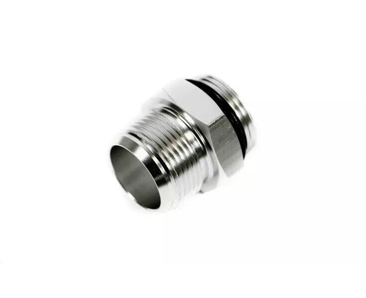 JackSpania Racing billet coolant housing with 16AN to 16AN fitting for engine cooling system replacement and upgrade.
