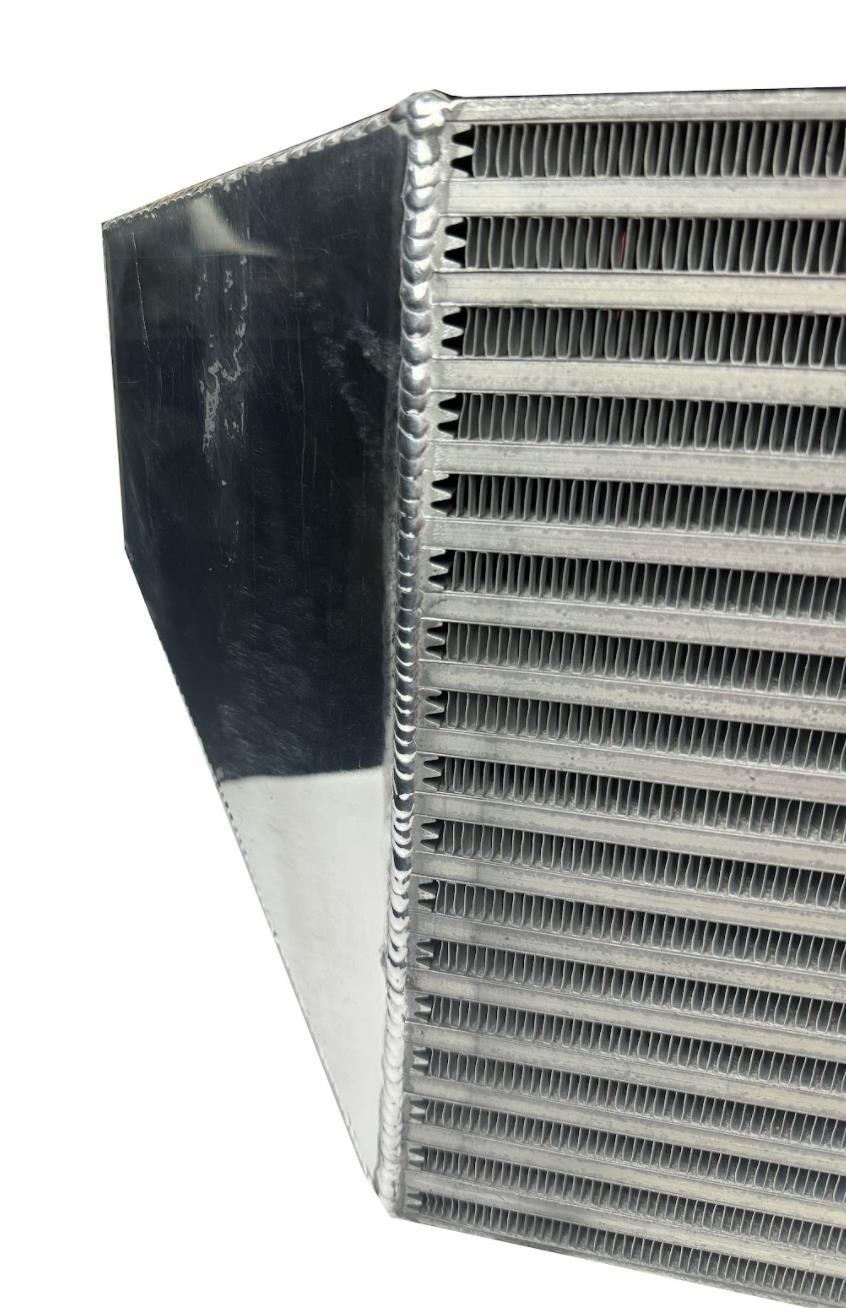 Universal SFWD Front Facing Intercooler 1000HP Reinforced Welds 3" to 3.5" 65PSI