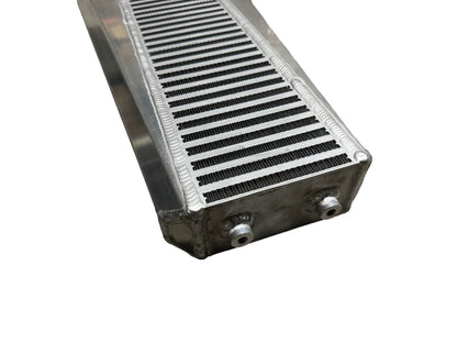 JackSpania Racing K Series Vertical Flow Intercooler for Honda K20 K24 engines, compatible with Acura K swap Civic DC, supports 800HP.