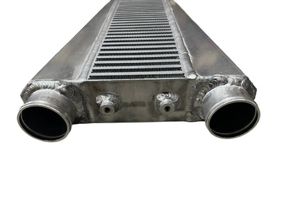 JackSpania Racing K Series vertical flow intercooler for Honda K20 K24 engines, ideal for high-performance Civic and Acura K swaps.