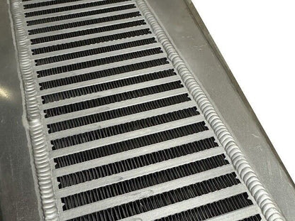 JackSpania Racing K Series vertical flow intercooler for Honda K20 K24 engines, compatible with Acura K swap Civics.