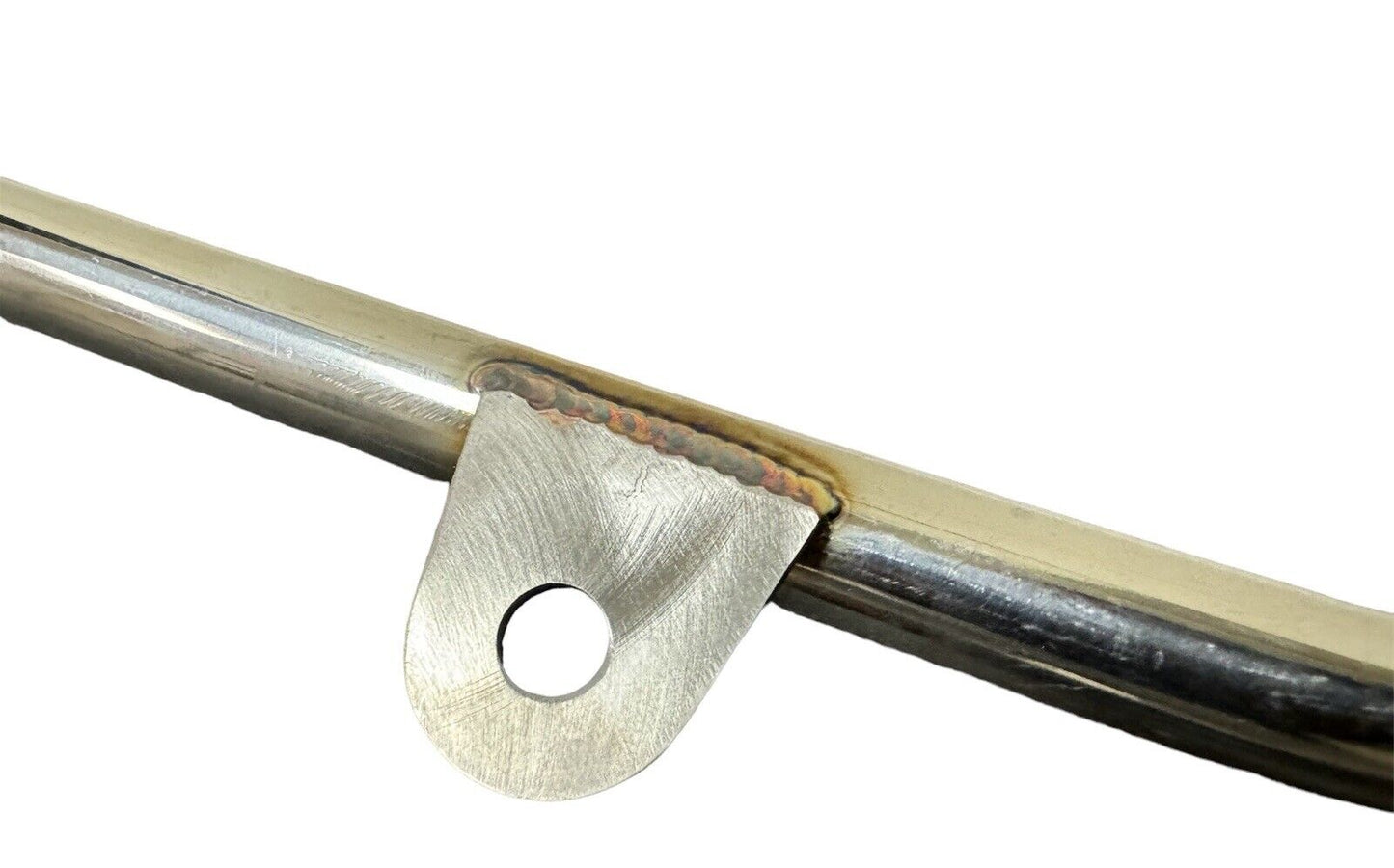 Stainless steel tubular upper radiator support for Honda Civic EK 96-00 Si, suspension part by JackSpania Racing, shown in the image.