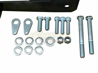 JackSpania Racing K-Series swap engine mount kit for 88-91 Honda Civic and CRX, dual height, fits FWD models with 70A durometer.